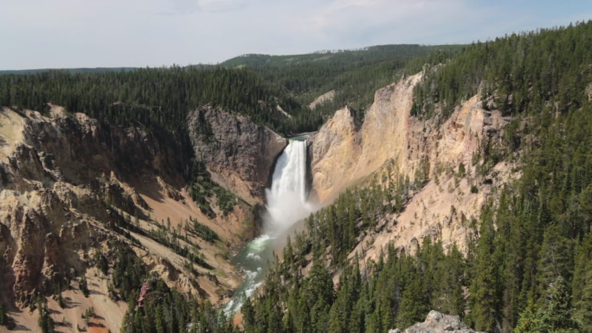 Rocks and Canyon in Yellow Canyon in Yellowstone National Park image ...