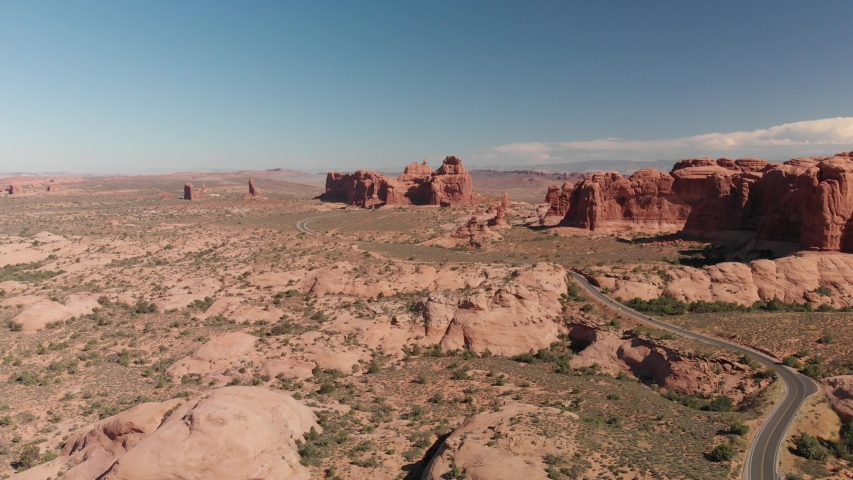 Panoramic Desert Landscape at Arches National Park image - Free stock ...