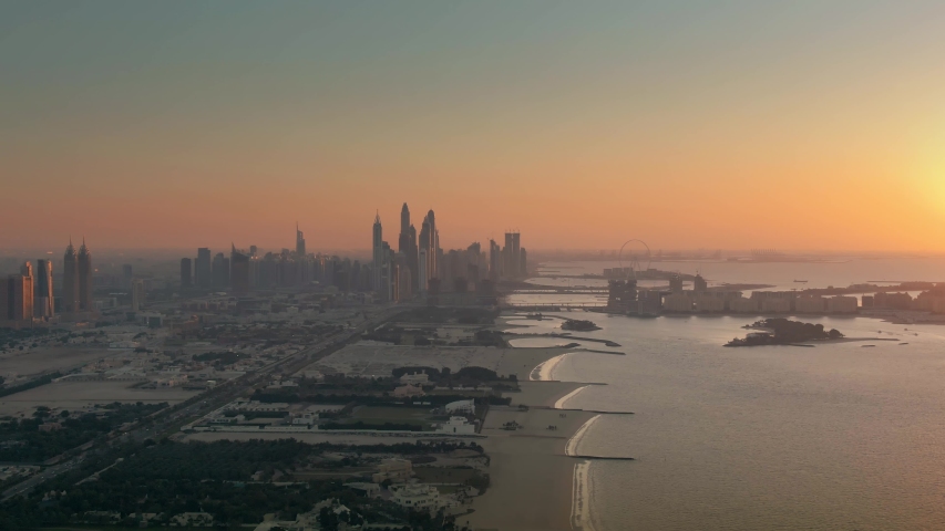 Sunset at the Beach in Dubai, United Arab Emirates, UAE image - Free ...