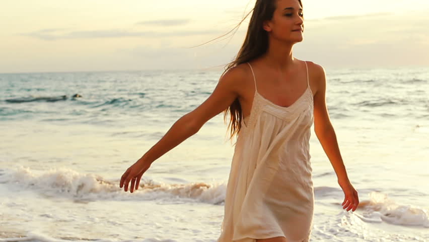 Beautiful Young Woman With Flowing Stock Footage Video 100 Royalty Browse Video Categories