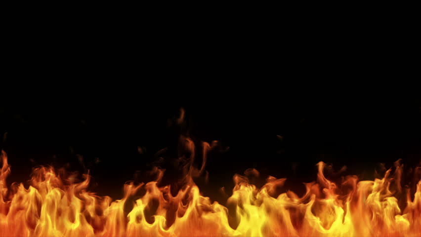 Fire Against A White Background, Tall Flames Stock Footage Video ...