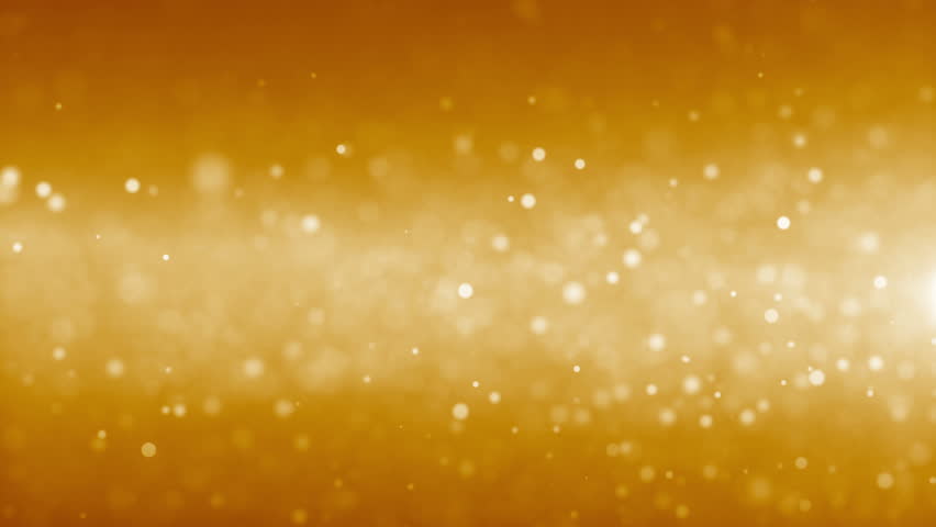 Loopable Orange Glitter And Sparkles Over Gradient Background Stock