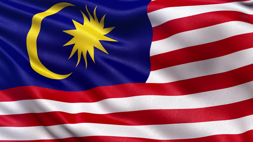 National Flag Of Malaysia Waving In The Wind - Background ...