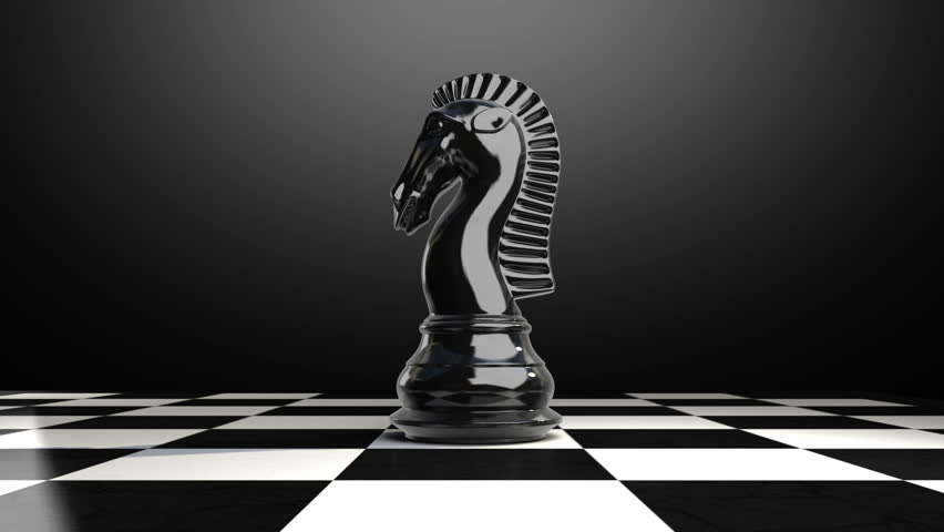 Put The Chess Piece Rock On A Chessboard(included Alpha) Stock Footage ...