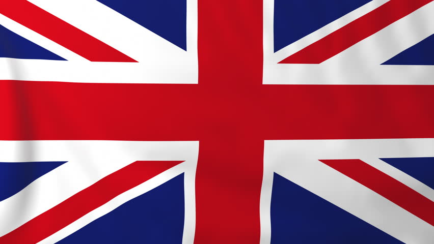 United Kingdom Of Great Britain And Northern Ireland Flag Stock Footage ...