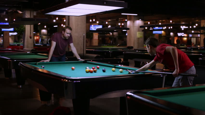 Naked men billiards