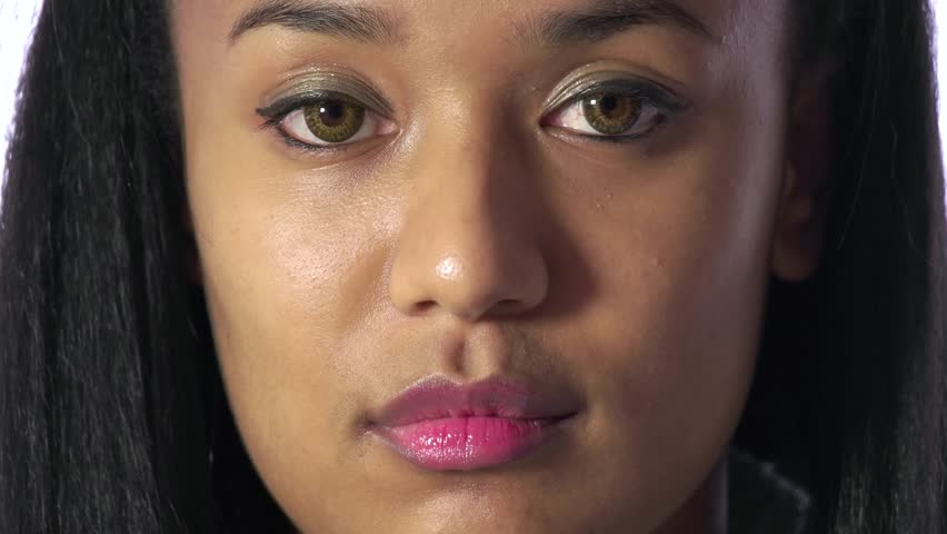 Portrait Of Happy Beautiful Black Female Manager Looking At Camera