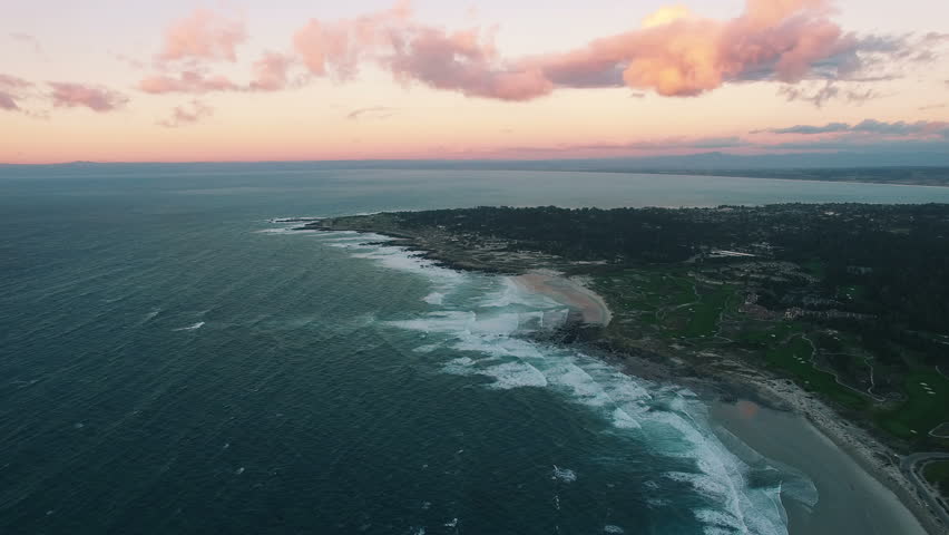4k Aerial Drone Shot Monterey Stock Footage Video (100% ...