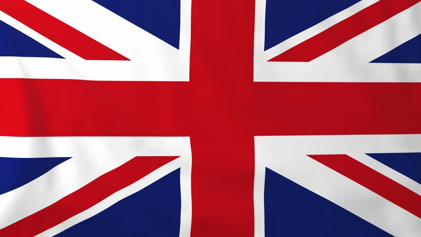 United Kingdom Of Great Britain And Northern Ireland Flag Stock Footage ...