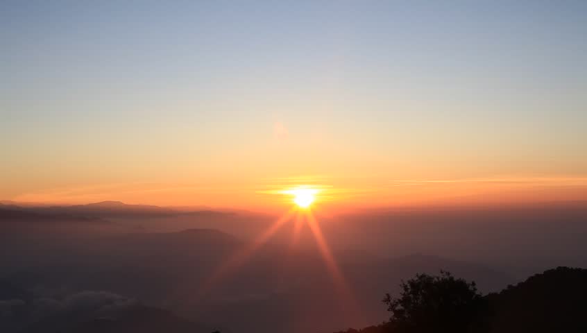 Sunrise From Tiger Hill In Darjeeling