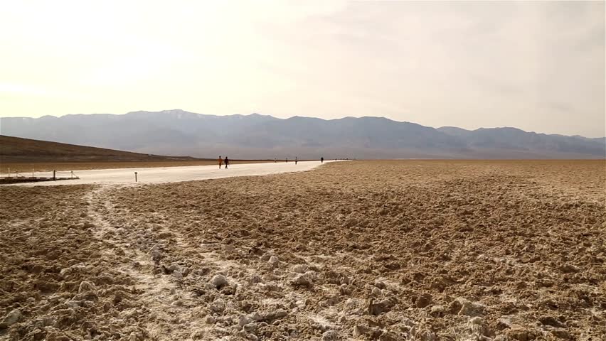 The Salt Flats in Badwater Stock Footage Video (100% Royalty-free