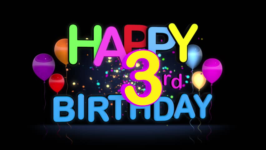 Goodinfo: Happy 3rd Birthday Design