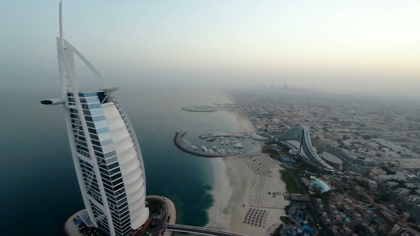 Fly Over Jumeirah Beach Near Stock Footage Video 100 Royalty Free 15522376 Shutterstock