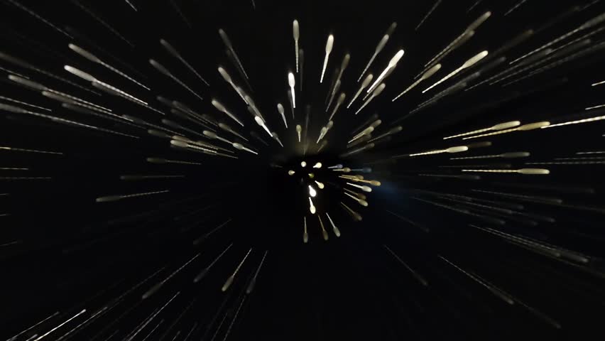 Warp Tunnel Hyper Speed Travel Abstract Motion Background Animation