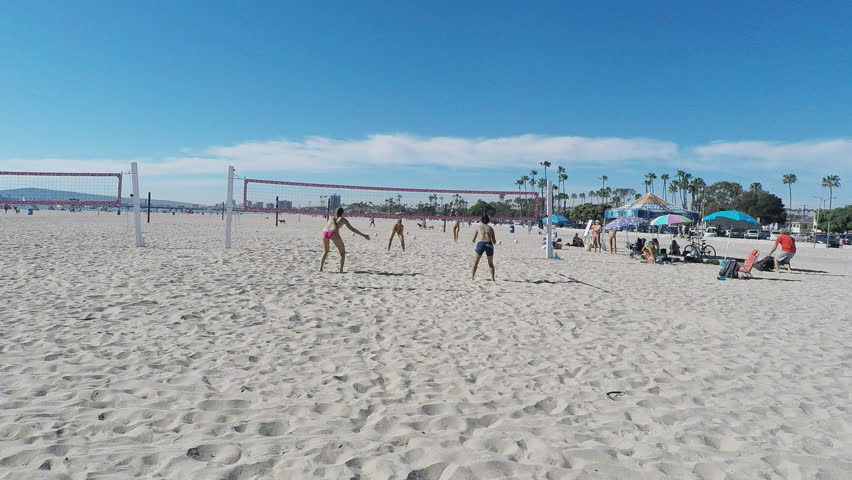 Activities Long Beach Ca Footage Stock Clips Long Beach Ca Usa March 11 2017 Shot Of Women Playing