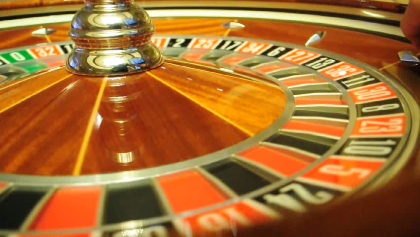 Image With A Casino Roulette Wheel With The Ball On Number 17 Stock ...