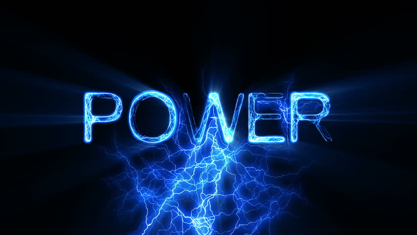  Power  Word Text Animation with Stock Footage Video 100 