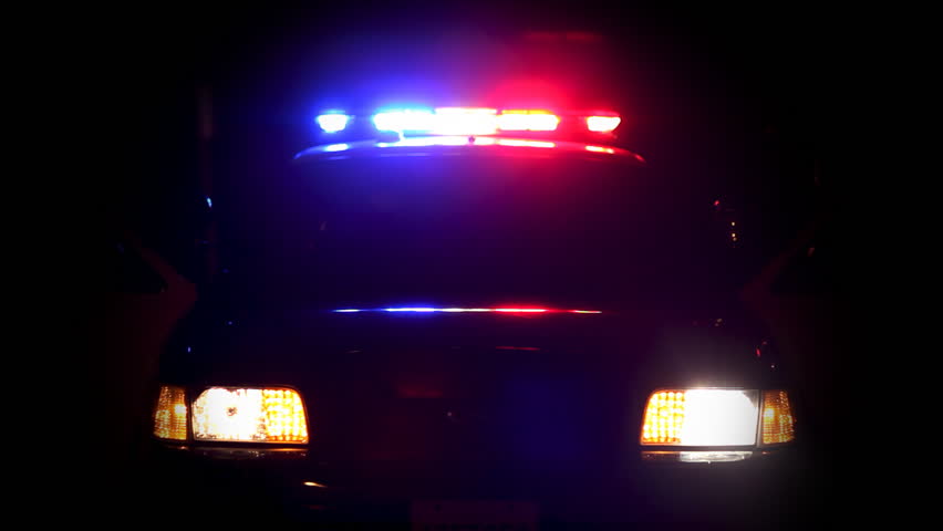 Police Lights Stock Footage Video