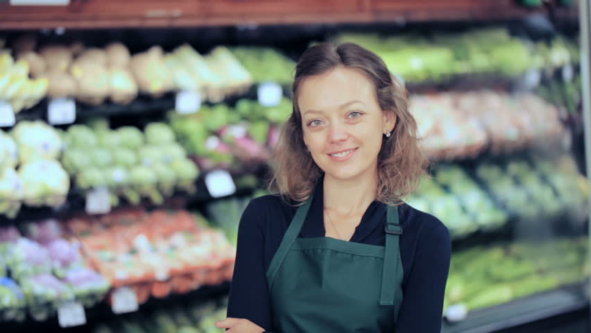 Portrait of a Grocery Store Stock Footage Video (100% Royalty-free
