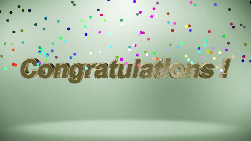 congratulation in word english Shutterstock  Video Stock Congratulation Footage