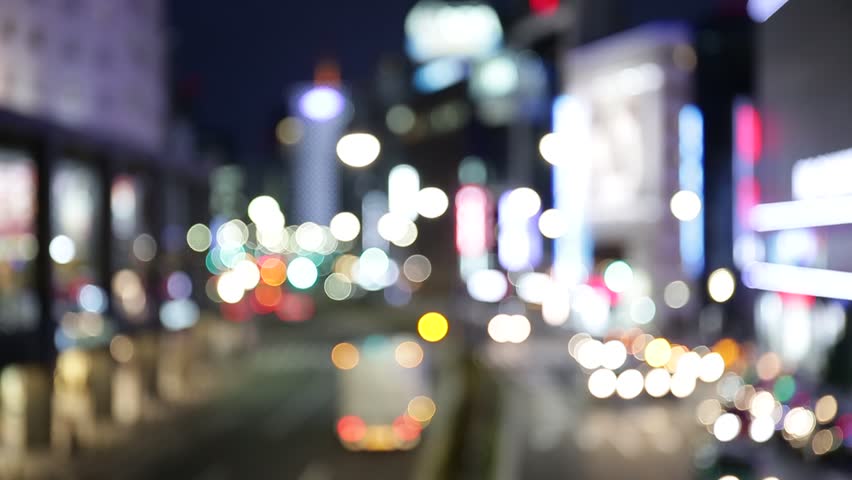 Night City Lights And Traffic Background, New York, Times Square. Out ...