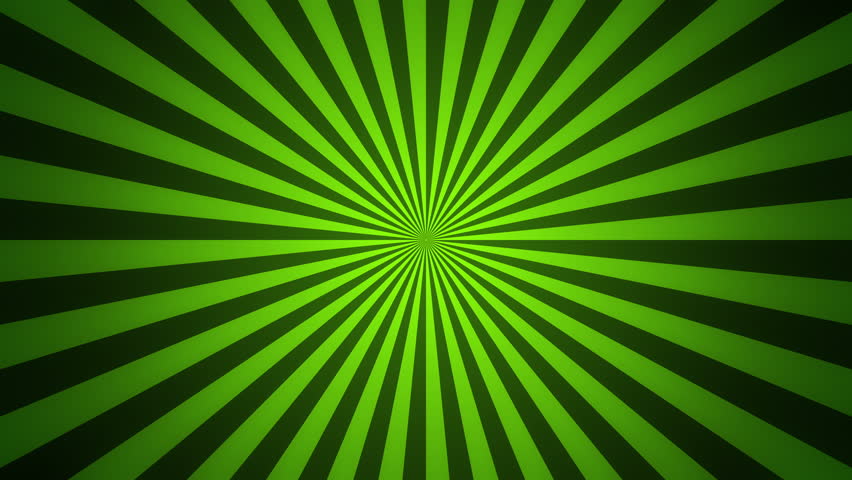 Footage Animated Background Of Green Rotating Beams. Loopable 4k Video