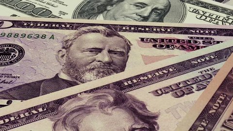 Banknotes Of One Ethiopian Birr Stock Footage Video 100 Royalty Rotating Various American Dollar Notes Background Seamless Loop