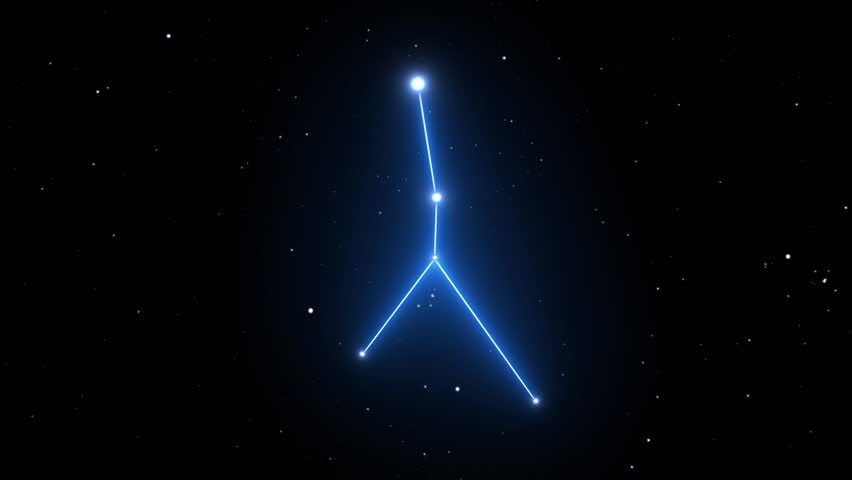 Aquarius Constellation On A Beautiful Starry Night