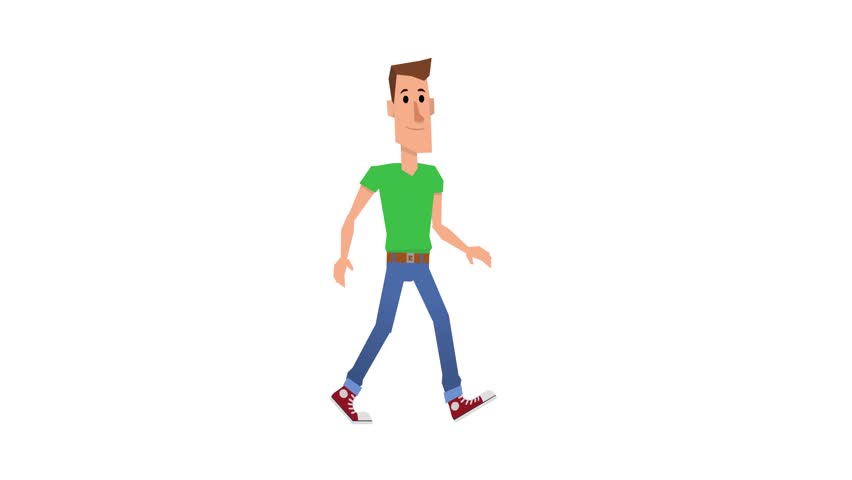 White Cartoon Guy Stock Footage Video | Shutterstock