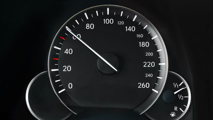 Stock Video Footage Car Speedometer And Tachometer ...