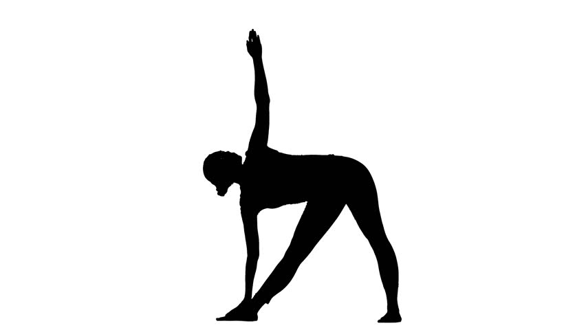 12+ Triangle Pose Clipart | Yoga Poses