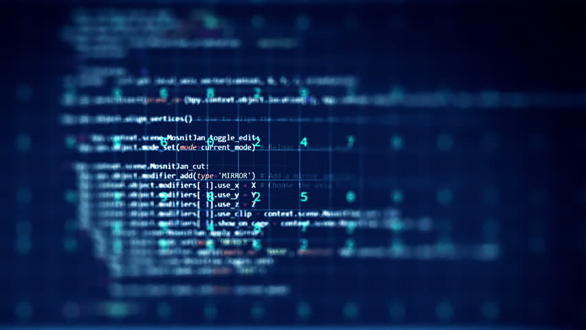 Loopable Footage Of Programming Code Abstract Technology Background For ...