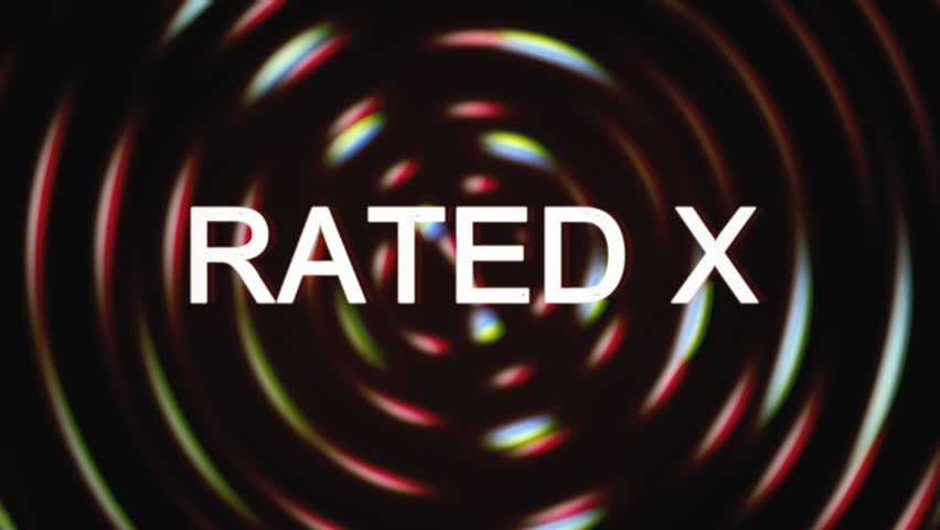 The Text Rated X Appears Stock Footage Video 100 Royalty free 