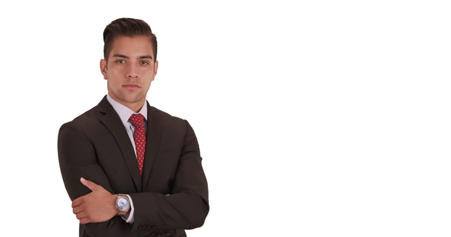 Close Up Portrait Of Hispanic Business Man Smiling And Looking At ...