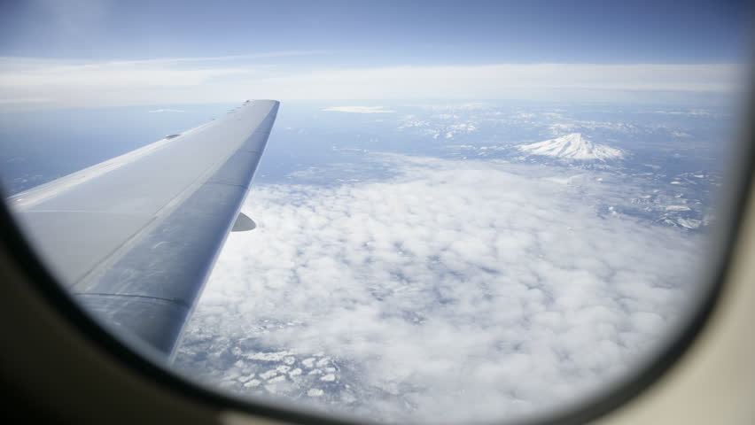 Stock video of view out an airplane window, time | 21846 | Shutterstock