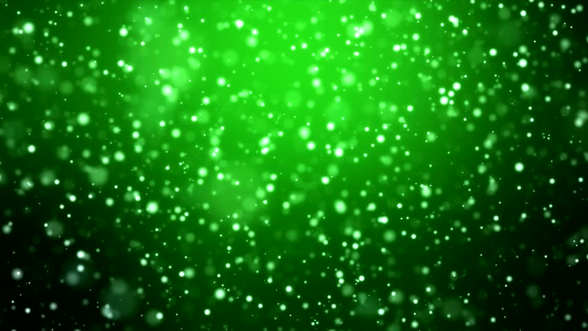 Elegant Green Abstract With Snowflakes. Universe Dust With ...