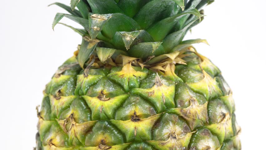 Rotating Pineapple Isolated On A White Background, Loopable - NTSC ...