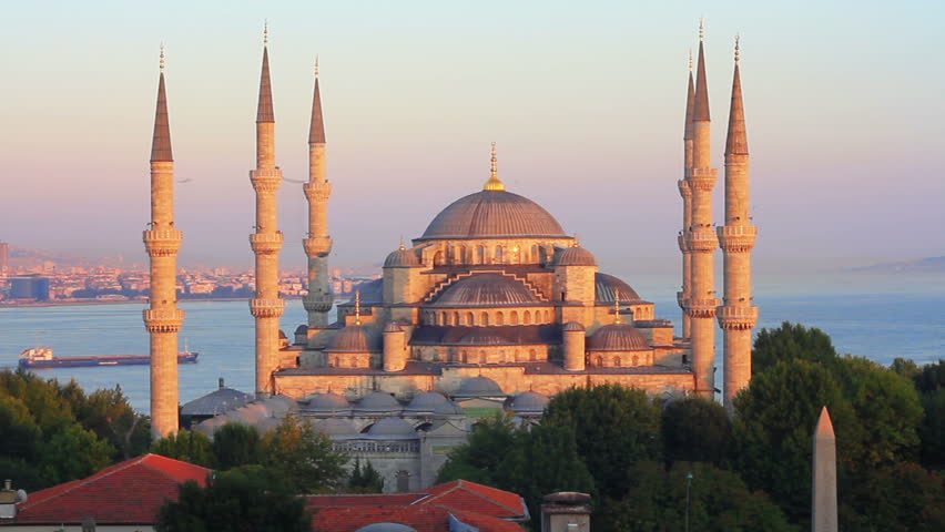 Sultanahmet Camii Most Famous As Blue Mosque In Istanbul, Turkey Stock ...