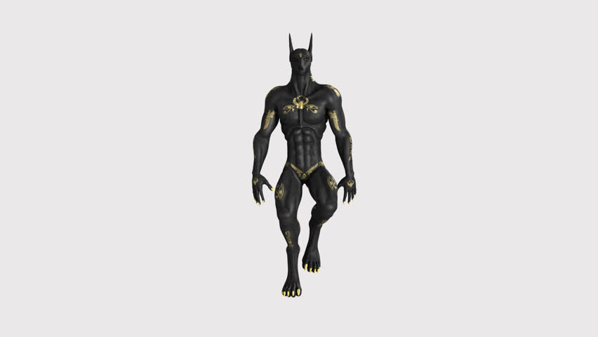 Anubis Goes, Egypt, Temple, Animation Stock Footage Video (100% Royalty ...