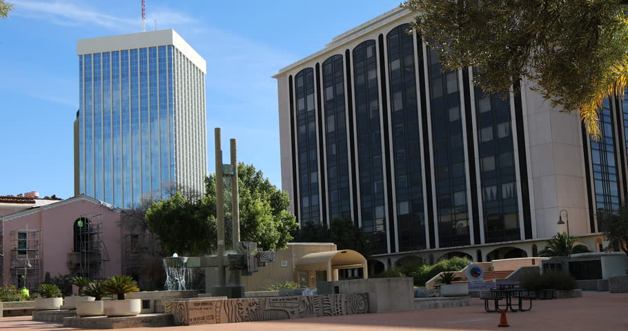 Miami Beach January 24 Video Of The Signage Park Central 4k Ultrahd View Of Downtown Tucson Arizona Stock Video Clip