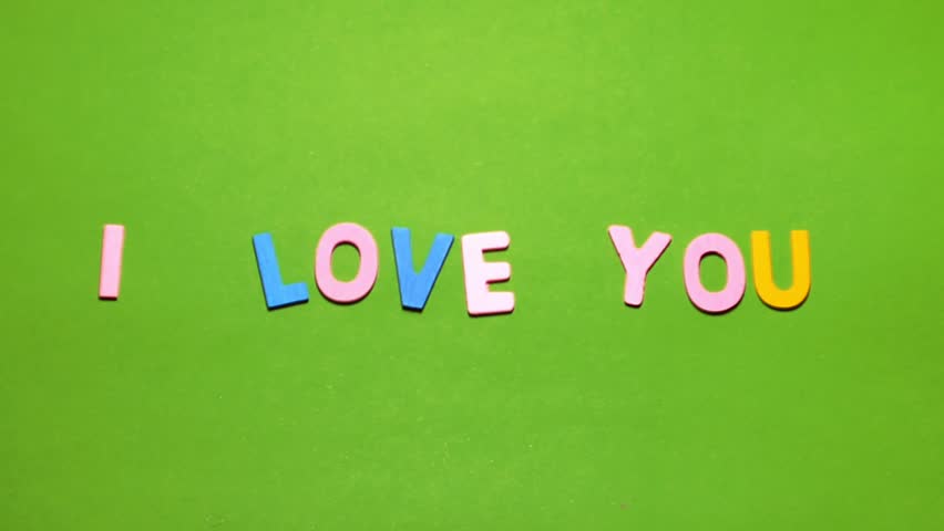 the word i love you