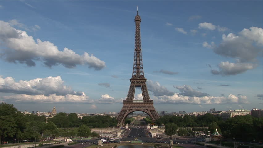 Stock video of view of eiffel tower from far | 2402816 | Shutterstock