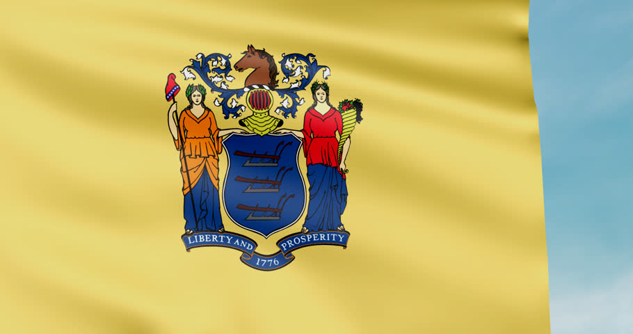 New Jersey State Flag Stock Footage Video | Shutterstock