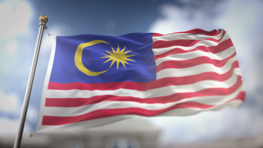 Flying Flag Of Malaysia Stock Footage Video 4556159 - Shutterstock