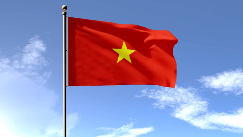 Vietnamese Flag Stock Footage Video - Shutterstock