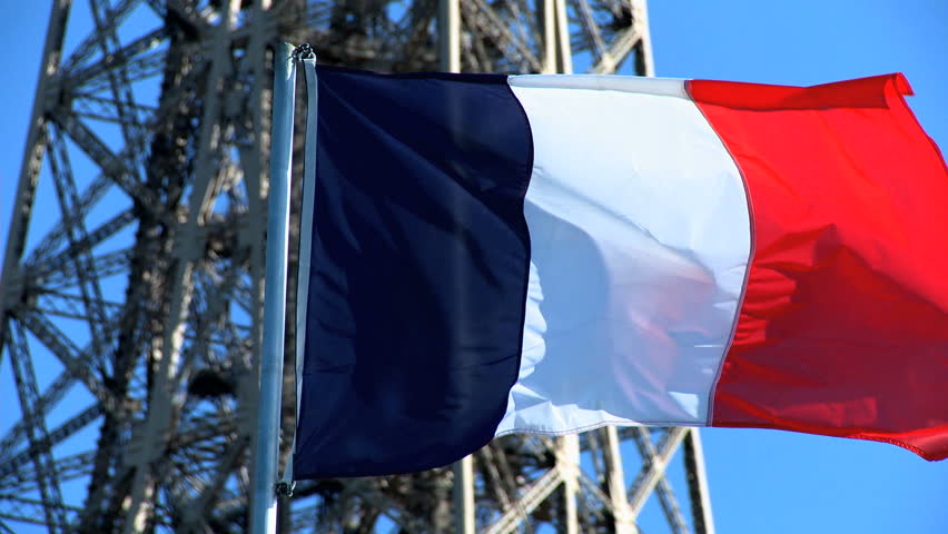Stock video of eiffel tower in paris,france behind the ...