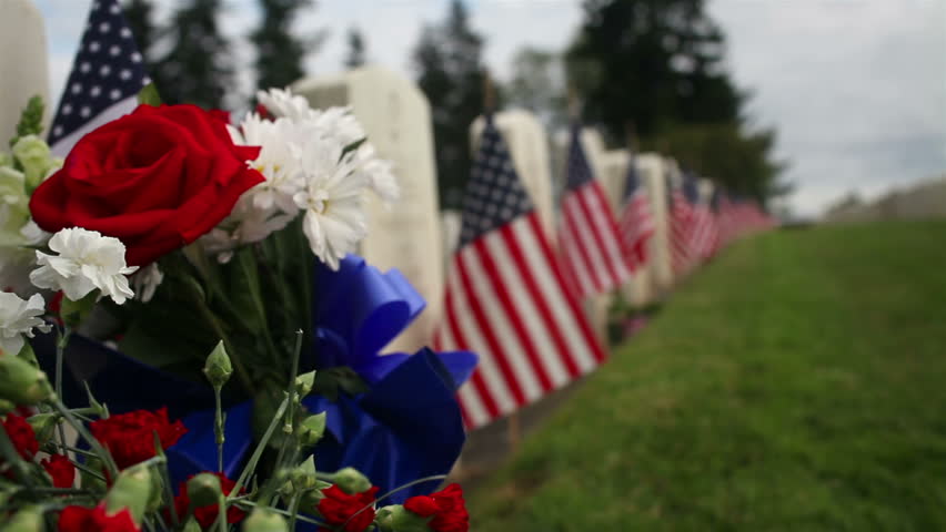 American Flag with Veteran memorial day image - Free stock photo