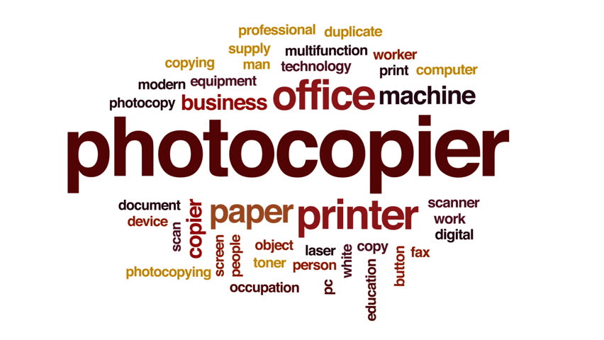 photocopier-animated-word-cloud-text-design-animation-stock-footage