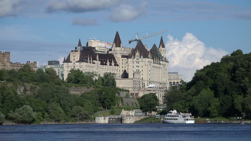 Statue and castle in Ottawa, Ontario, Canada image - Free stock photo ...