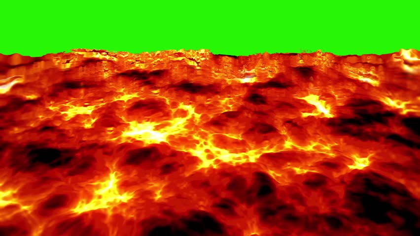 The Floor Is Lava Vertical Green Screen 3D Rendering Animation Stock ...